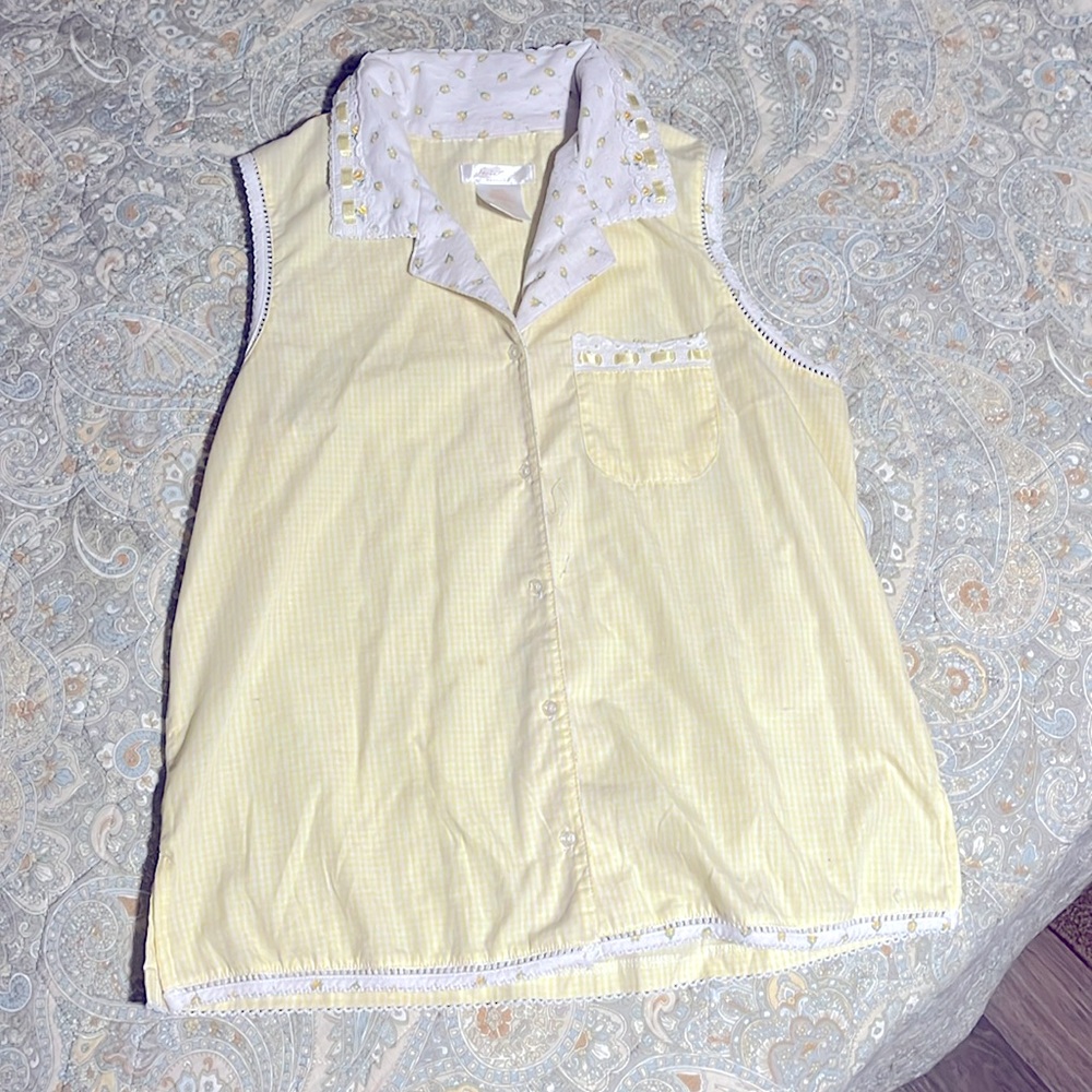 Sleep top yellow medium